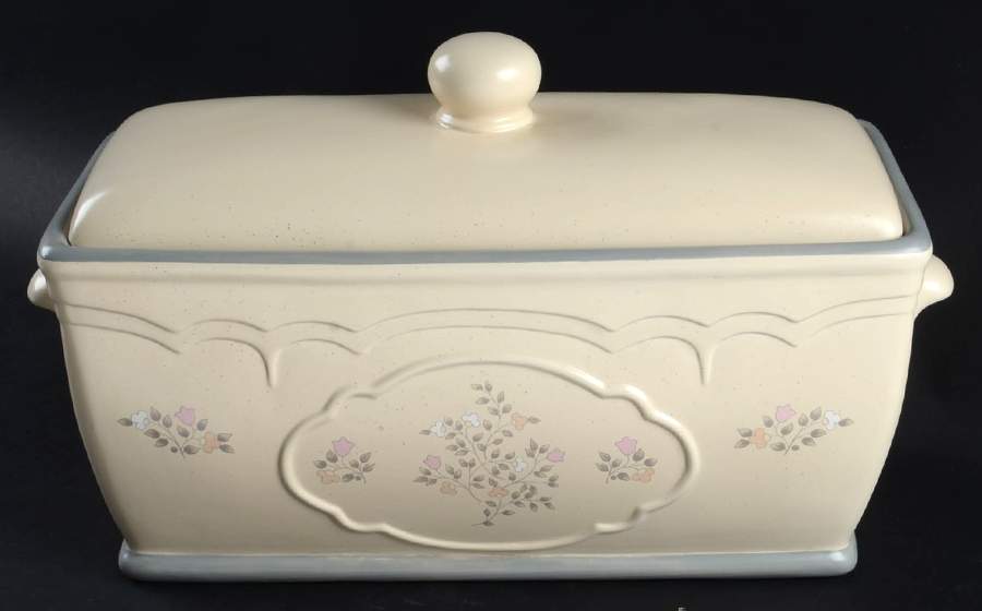 Remembrance Bread Box & Lid by Pfaltzgraff-1