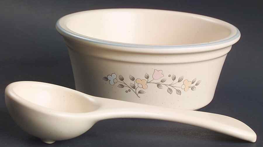Remembrance Dip/Salsa Crock & Ladle by Pfaltzgraff-1