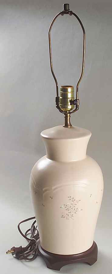 Remembrance Electric Lamp No Shade by Pfaltzgraff-1
