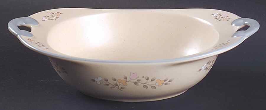 Remembrance 9" Nesting Handled Oval  Serving Bowl by Pfaltzgraff-1