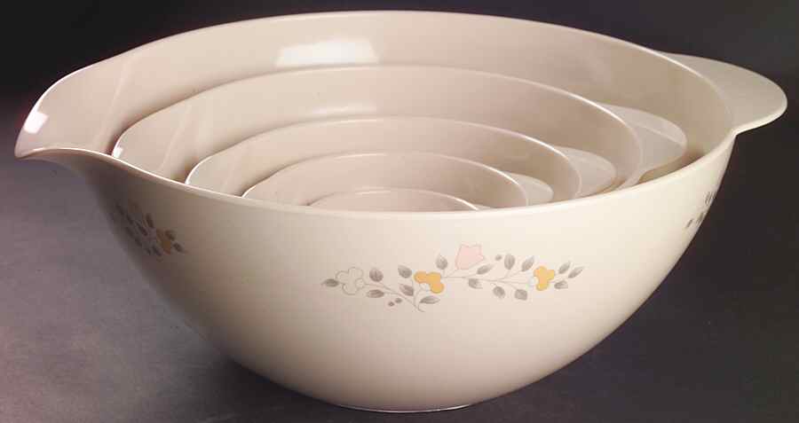 Remembrance (Set of 5) Nesting Melamine Mixing Bowls by Pfaltzgraff-1