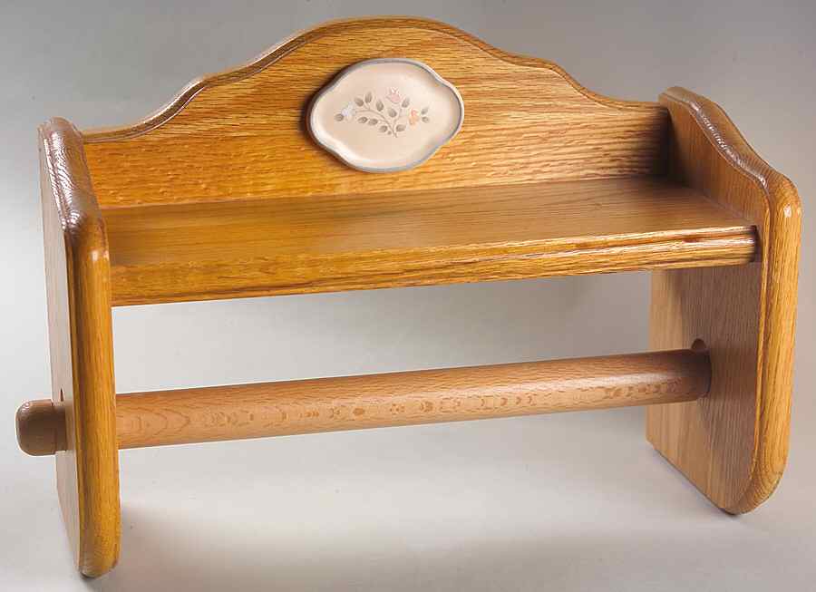 Remembrance Wood Hanging Paper Towel Holder by Pfaltzgraff-1