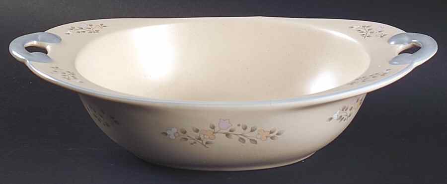 Remembrance 11" Nesting Handled Oval Serving Bowl by Pfaltzgraff-1