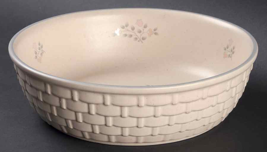 Remembrance 8" Wicker Bowl by Pfaltzgraff-1
