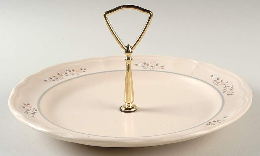 Remembrance Round Serving Plate with Handle (DP) by Pfaltzgraff-1