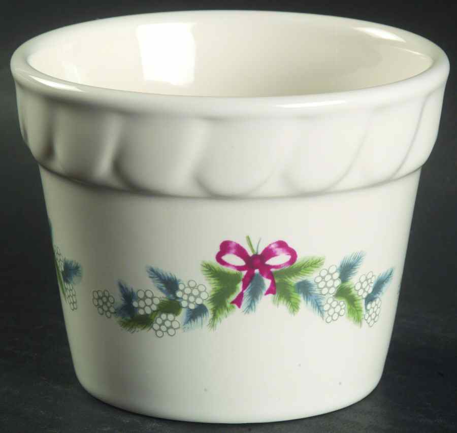 Red Ribbons Votive Flower Pot by Pfaltzgraff-1
