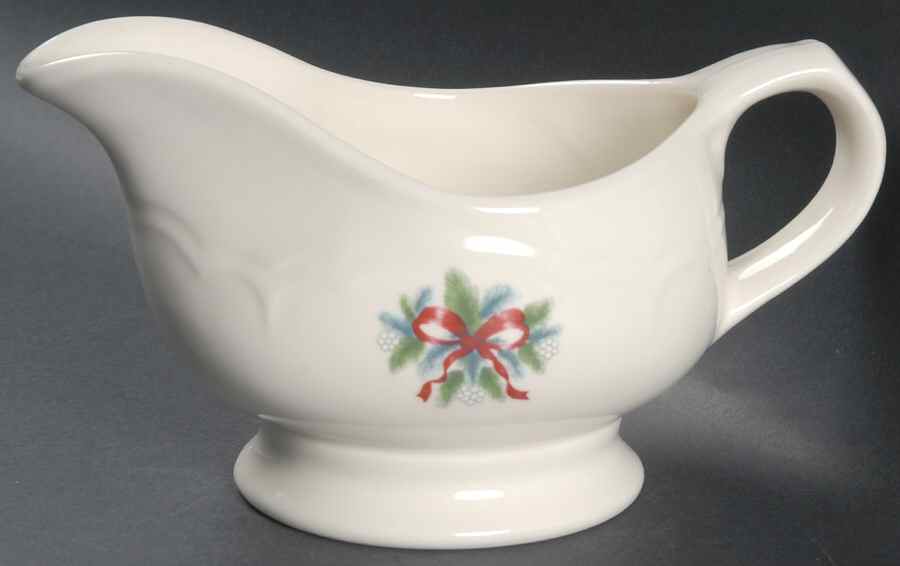 Red Ribbons Gravy Boat by Pfaltzgraff-1