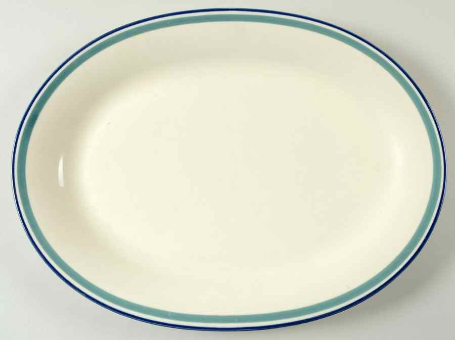 Riverview 14" Oval Serving Platter by Pfaltzgraff-1