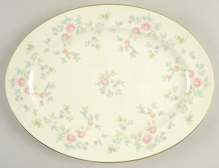 Rosemont 14" Oval Serving Platter by Pfaltzgraff-1