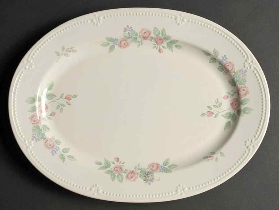 Rosalinda 14" Oval Serving Platter by Pfaltzgraff-1