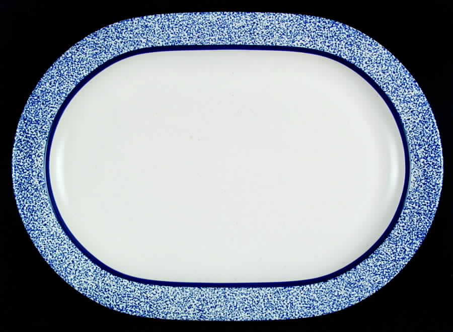 Seaspray 14" Oval Serving Platter by Pfaltzgraff-1
