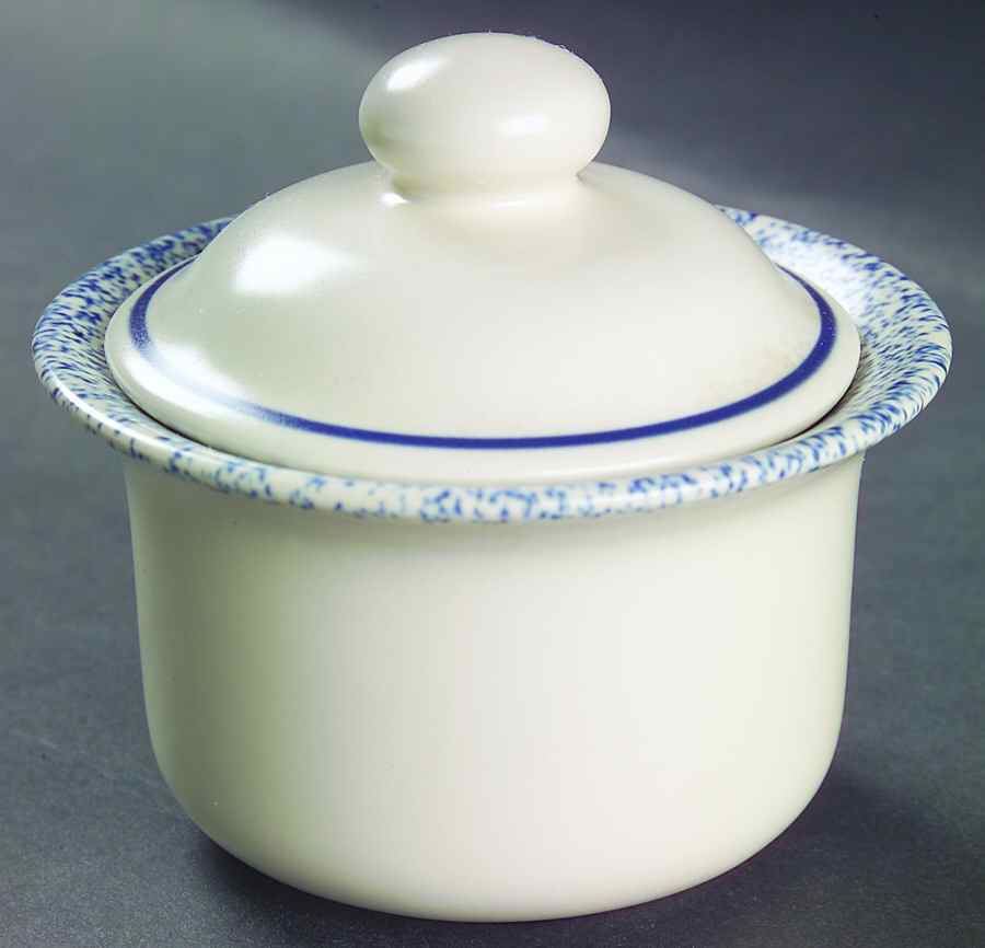 Seaspray Sugar Bowl & Lid by Pfaltzgraff-1