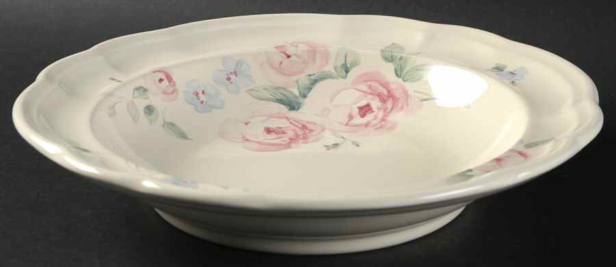 Secret Rose Large Rim Soup Bowl by Pfaltzgraff-1