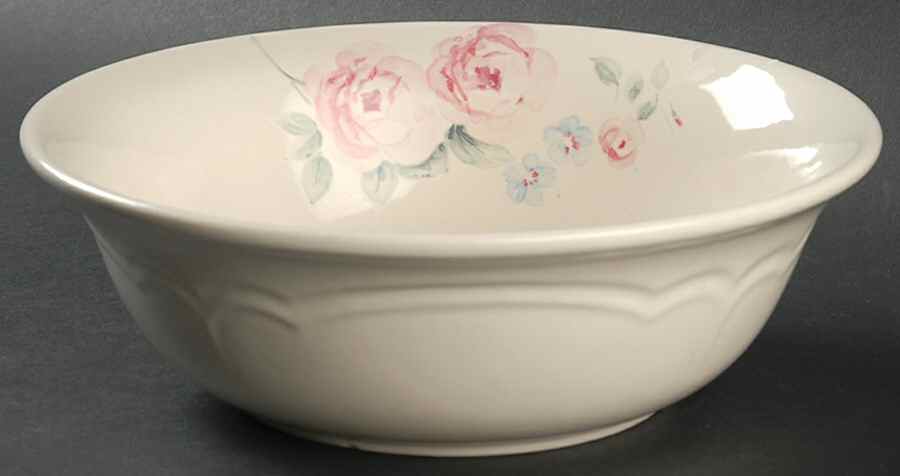 Secret Rose 8" Round Vegetable Bowl by Pfaltzgraff-1