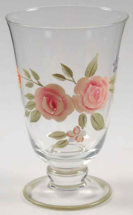 Secret Rose 16 Oz Glassware Iced Tea by Pfaltzgraff-1