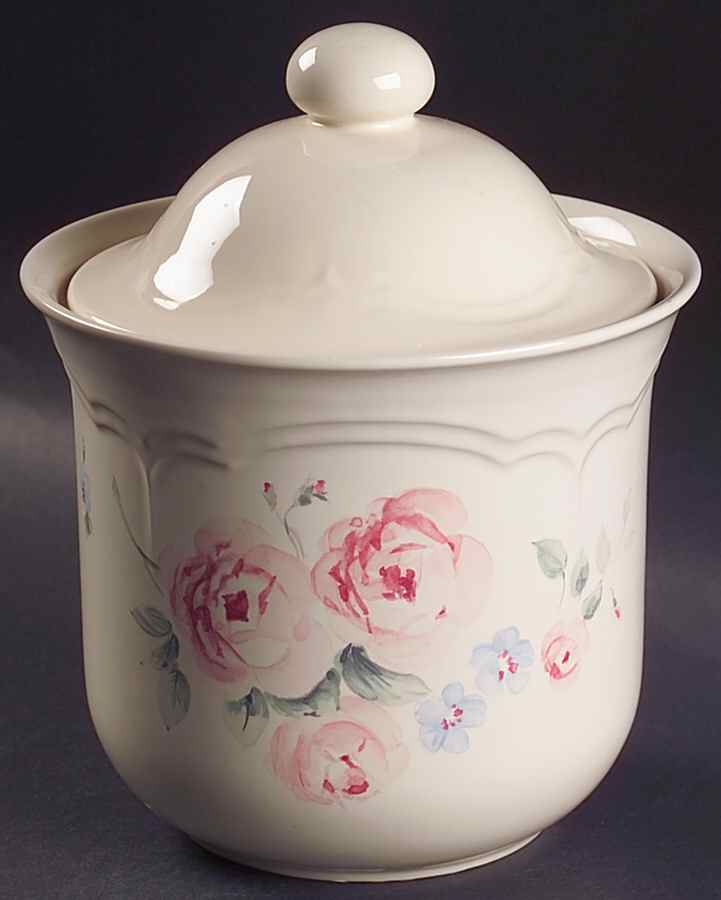 Secret Rose Medium Canister & Lid by Pfaltzgraff-1