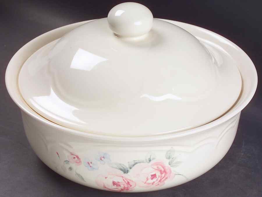 Secret Rose 2 Qt Round Covered Casserole by Pfaltzgraff-1