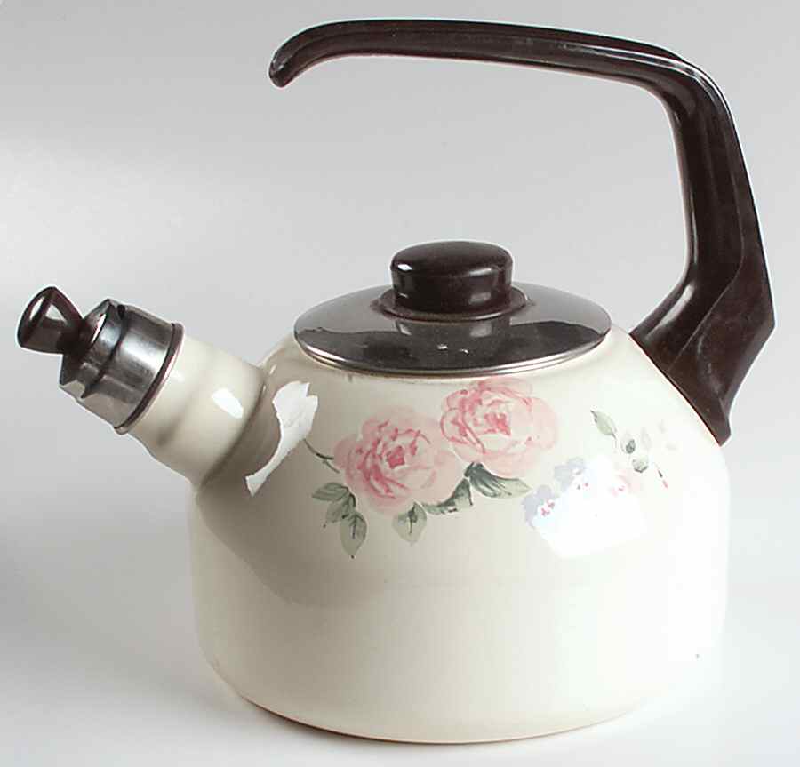 Secret Rose Metal Kettle & Lid by Pfaltzgraff-1