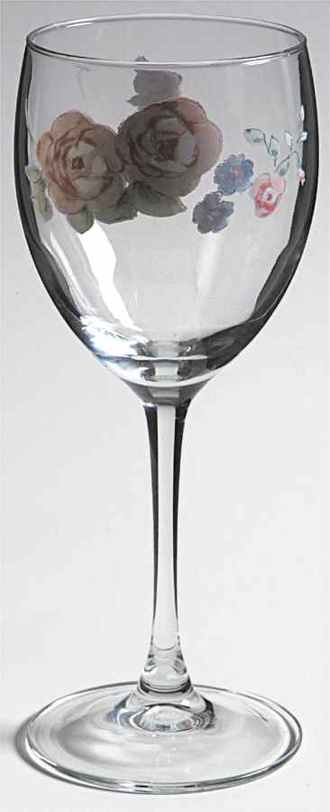 Secret Rose Glassware Goblet by Pfaltzgraff-1