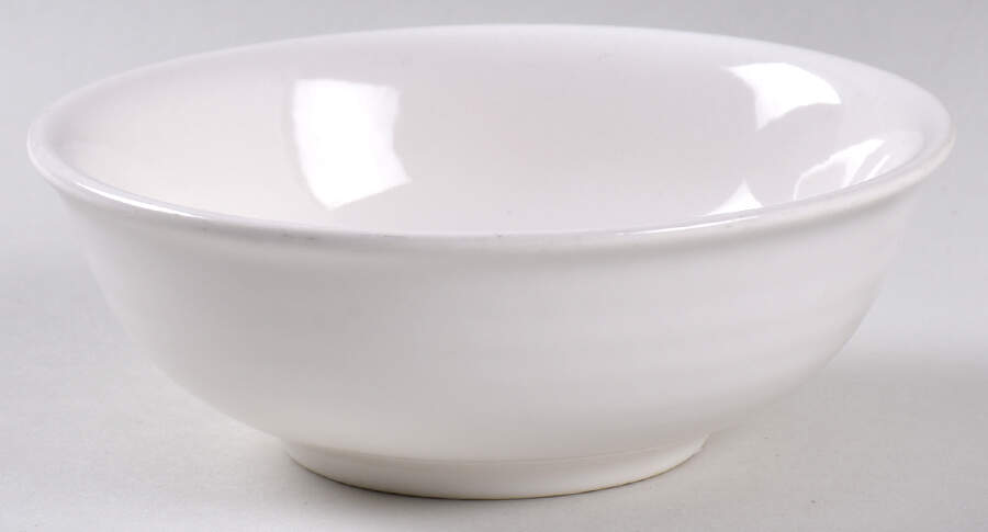 Simply White Circles Fruit/Dessert (Sauce) Bowl by Pfaltzgraff-1