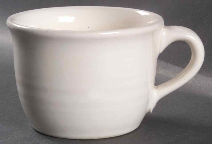 Simply White Circles Flat Cup by Pfaltzgraff-1