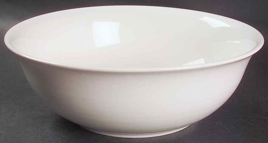 Simply White Circles 10" Round Vegetable Bowl by Pfaltzgraff-1