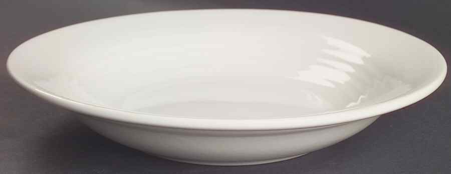 Simply White Circles 10" Individual Pasta Bowl by Pfaltzgraff-1