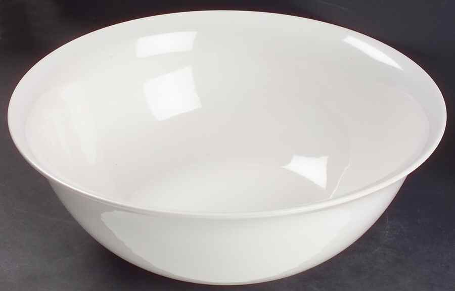 Simply White Circles 12" Large Salad Serving Bowl by Pfaltzgraff-1