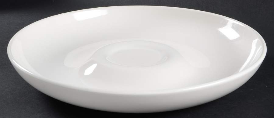 Simply White Circles Chip Bowl/Plate for Chip & Dip Set by Pfaltzgraff-1