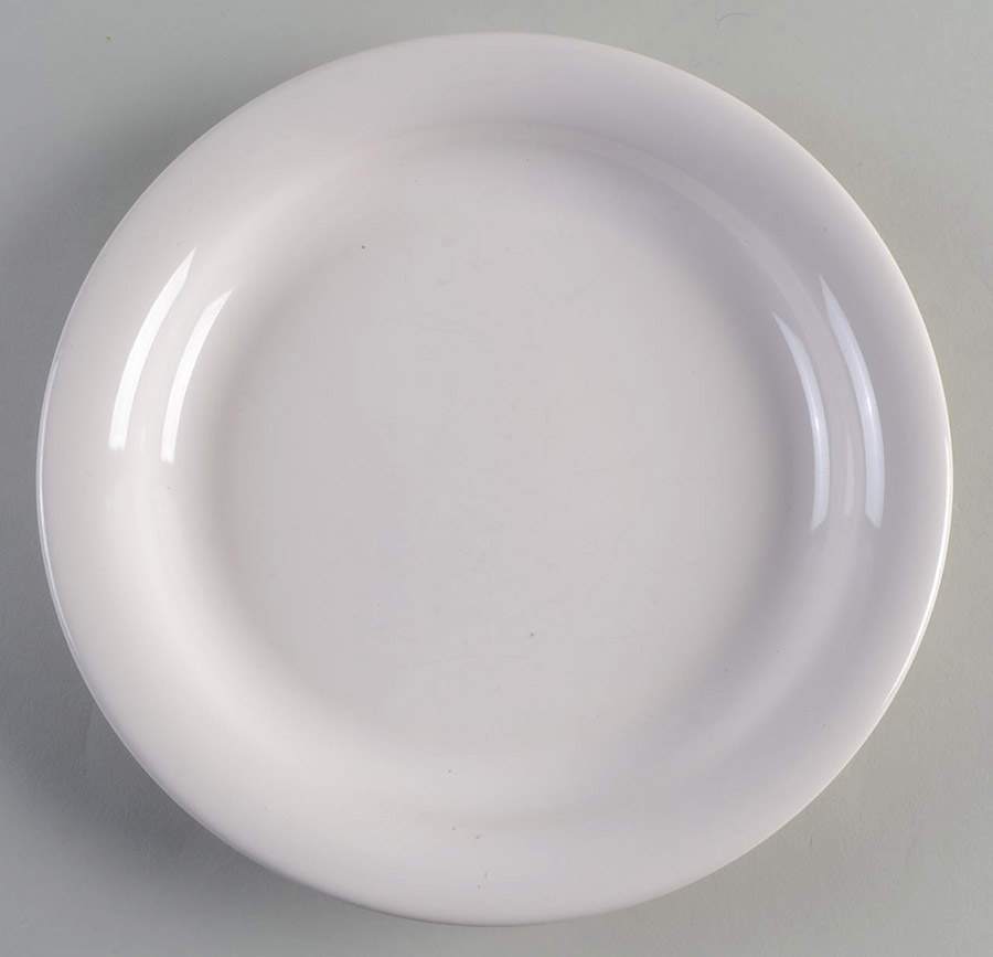 Simply White Shapes Luncheon Plate by Pfaltzgraff-1