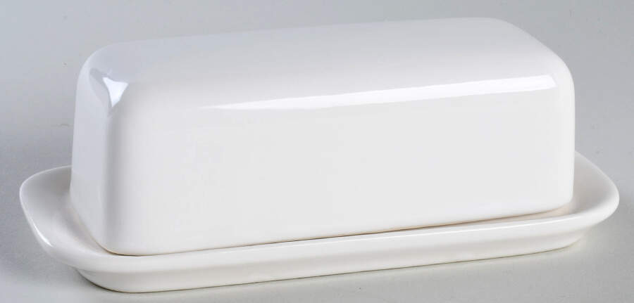Simply White Shapes 1/4 Lb Covered Butter by Pfaltzgraff-1