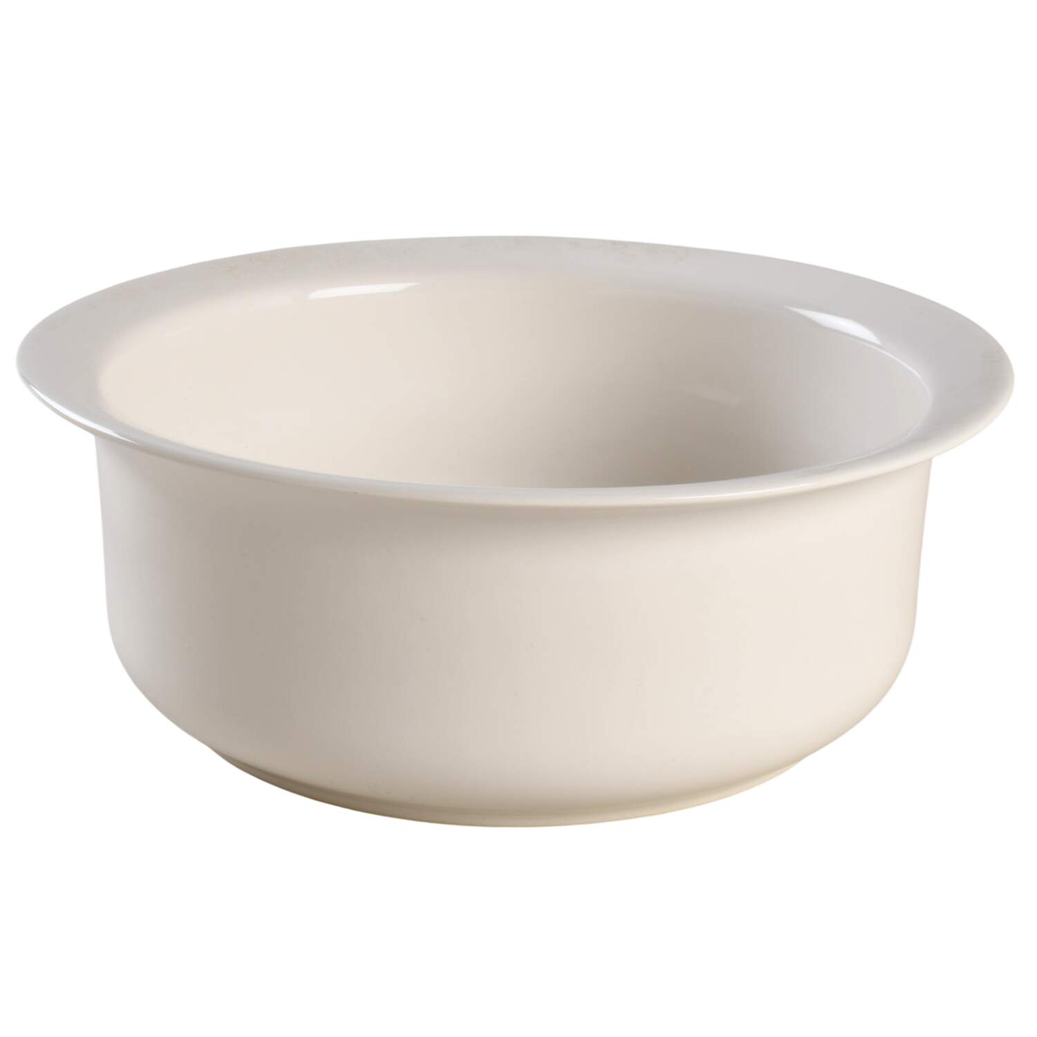 Simply White Shapes 2.25 Qt Round Casserole No Lid by Pfaltzgraff-1