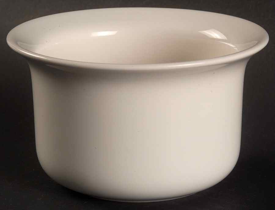 Simply White Shapes Sugar Bowl No Lid by Pfaltzgraff-1