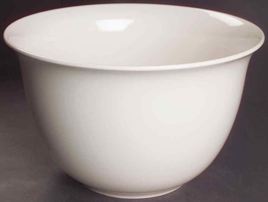 Simply White Shapes Round Great Bowl by Pfaltzgraff-1