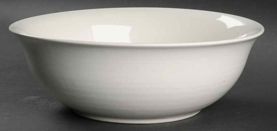 Simply White Shapes 10" Large Salad Serving Bowl by Pfaltzgraff-1