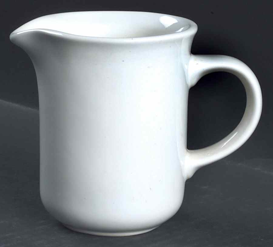 Simply White Shapes Creamer by Pfaltzgraff-1