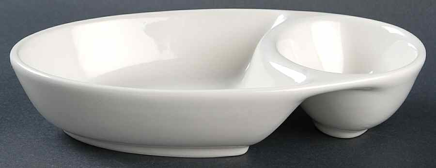 Simply White Shapes Individual Chip/Dip-1 Piece by Pfaltzgraff-1