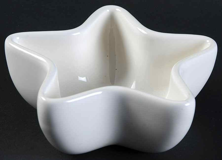 Simply White Shapes Star Shaped Dish by Pfaltzgraff-1