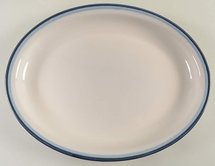 Sky 13" Deep Oval Serving Platter by Pfaltzgraff-1