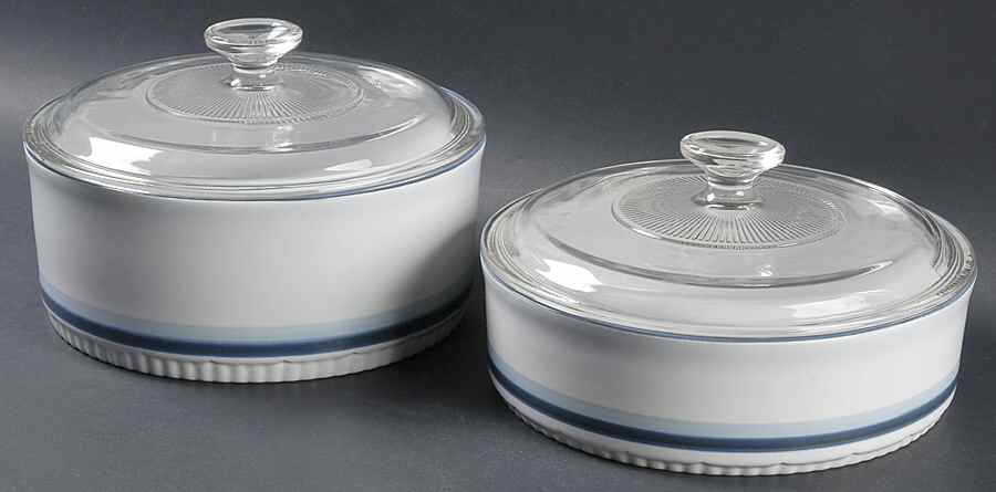 Sky 4-Piece Bakeware Set (2 Bakers with Lids) by Pfaltzgraff-1