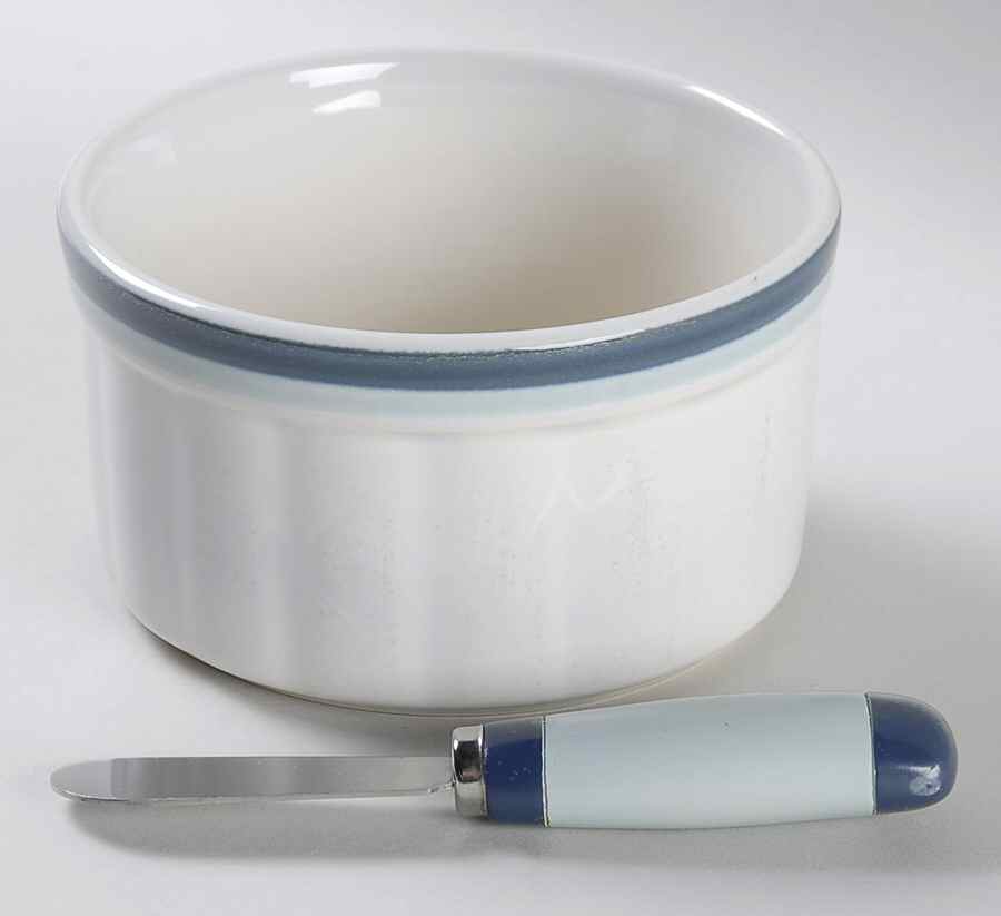 Sky Dip Bowl & Spreader Set by Pfaltzgraff-1