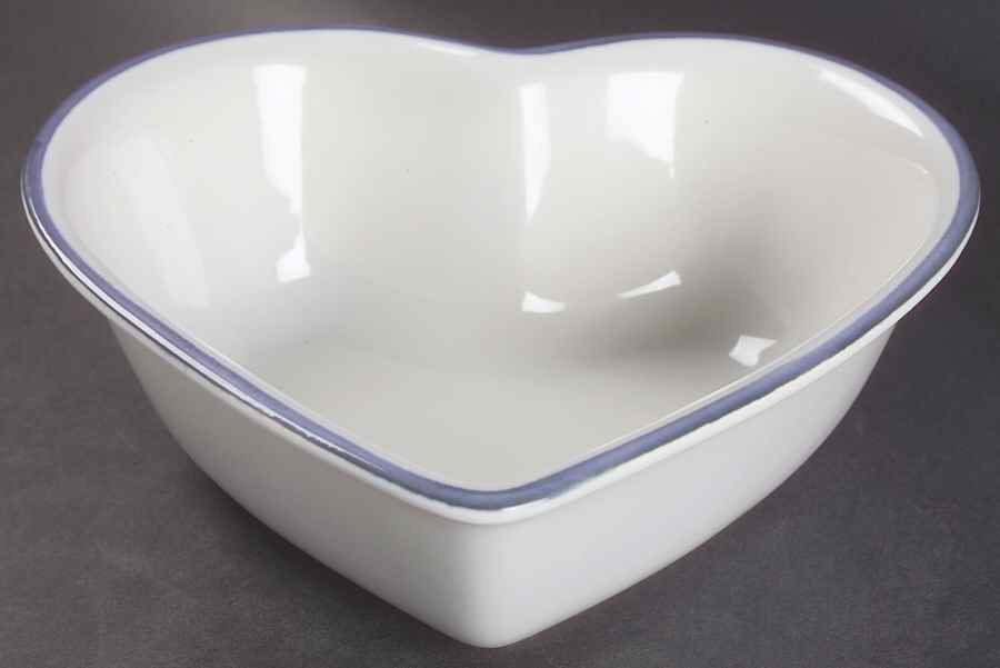 Sky 8" Heart Shaped Bowl by Pfaltzgraff-1