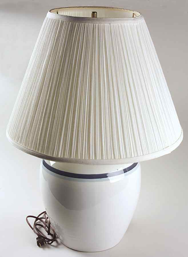Sky Potter's Jar Lamp & Shade (Pfaltzgraff) by Pfaltzgraff-1