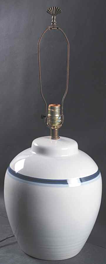 Sky Potter's Jar Lamp No Shade (Pfaltzgraff) by Pfaltzgraff-1