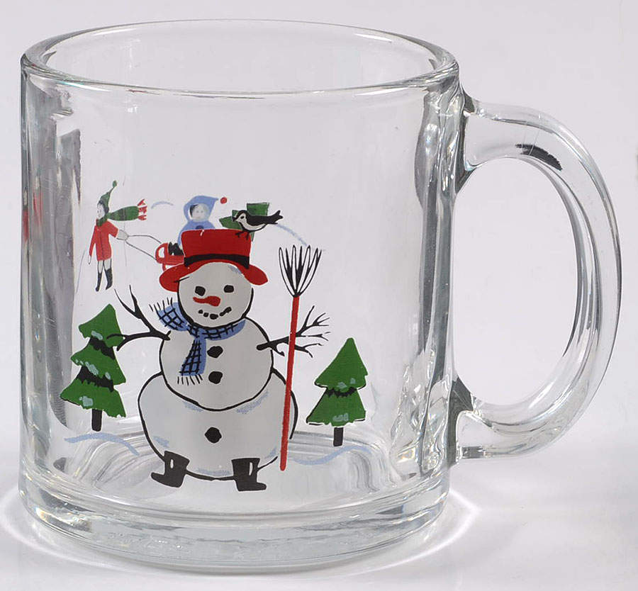 Snow Village Glassware Mug by Pfaltzgraff-1