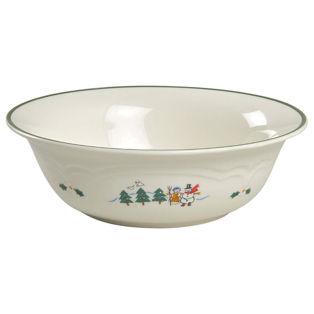 Snow Village 8" Round Vegetable Bowl by Pfaltzgraff-1