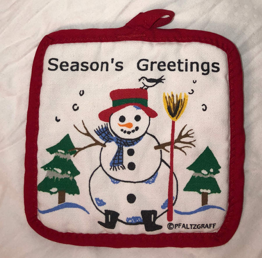 Snow Village Cloth Potholder by Pfaltzgraff-1