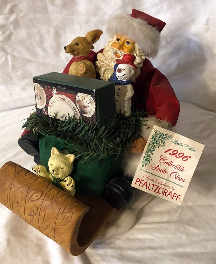 Snow Village Santa Claus Figurine by Pfaltzgraff-1