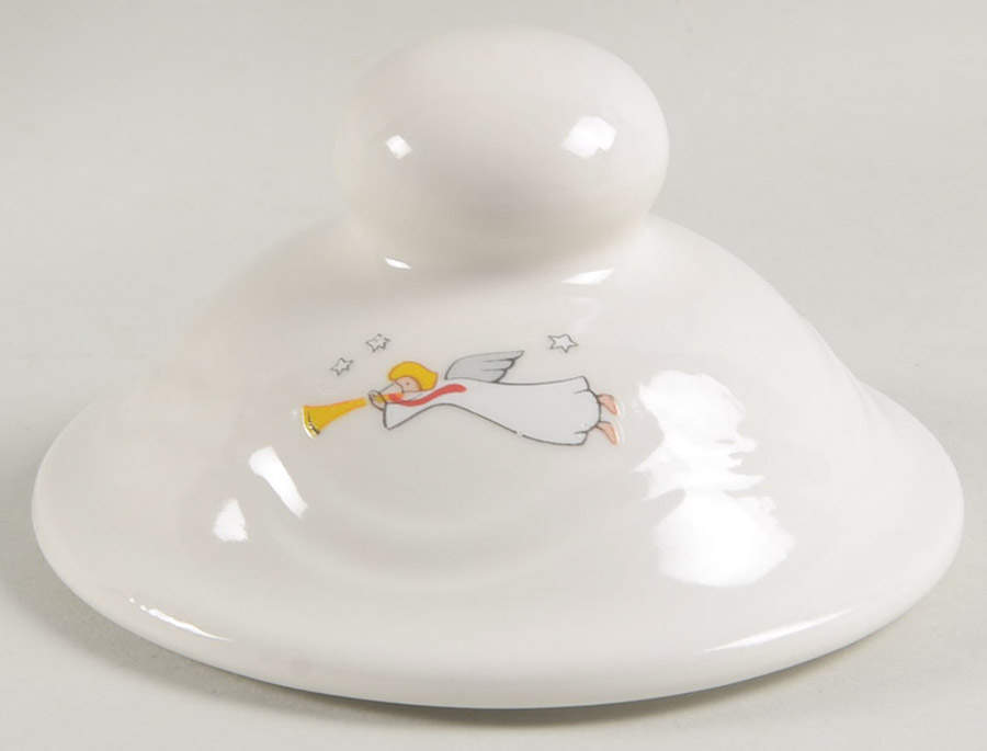 Snow Village Lid for Sugar Bowl by Pfaltzgraff-1