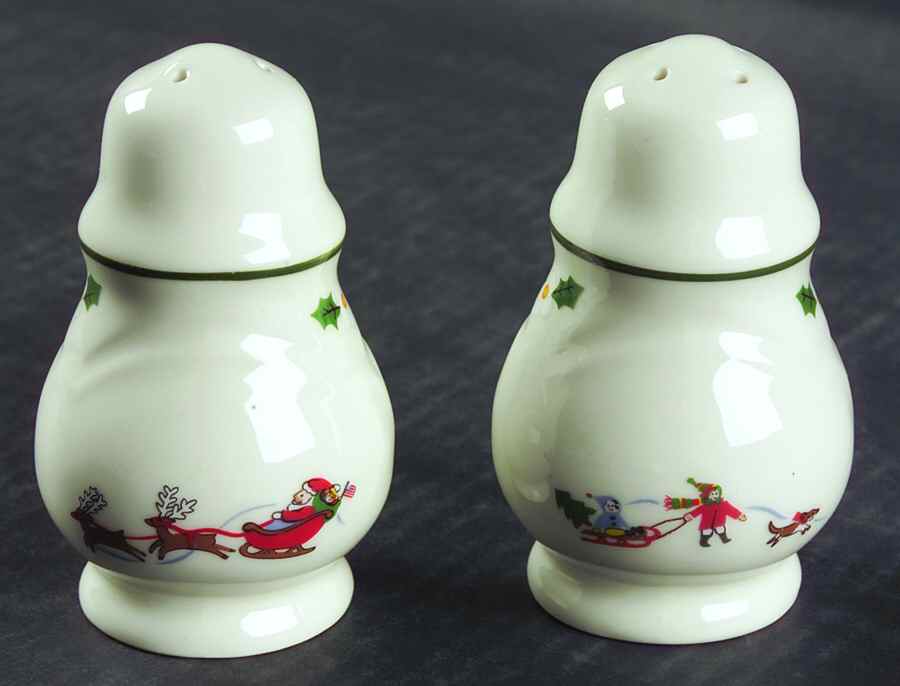Snow Village Salt & Pepper Set by Pfaltzgraff-1